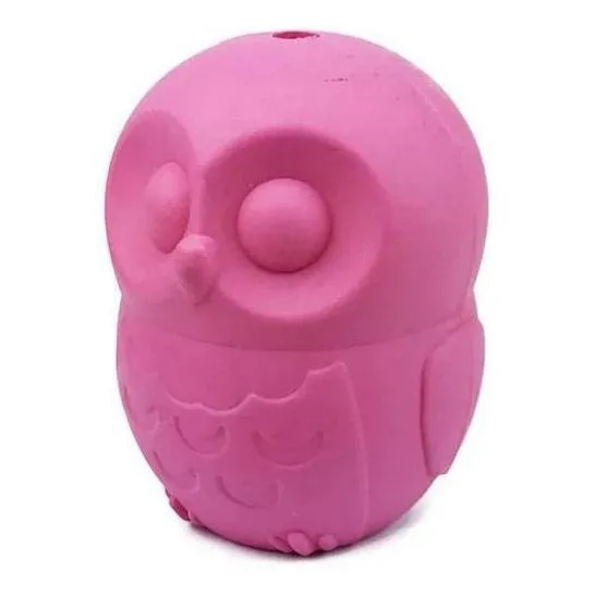 Mordedor Recheável Pet Games Corujinha Rosa M Foto 1