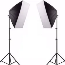 MoriÔ Kit Iluminação Estudio Videos Youtube 2 Softbox 70cm 2 Tripe Foto mini 1