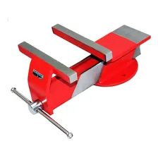 Morsa Torno De Bancada Profissional Nº 4 Base Fixa Em Aço Foto mini 2