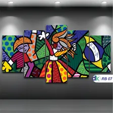Mosaico 5 Peças Romero Brito Rb 07 Foto mini 1