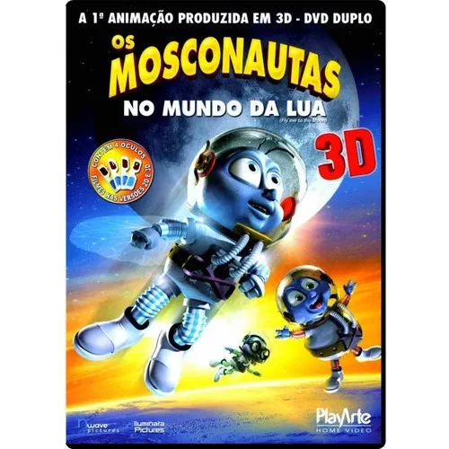 Mosconautas Mundo Lua 2d/3d P/ Tv Comum (2 Discos) Lacrado Foto 1