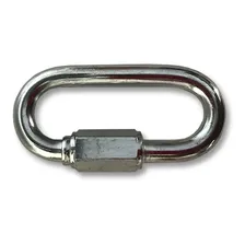 Mosquetão Aço Carbono Galvanizado 5x50mm 300kg Trava Rosca Foto mini 1