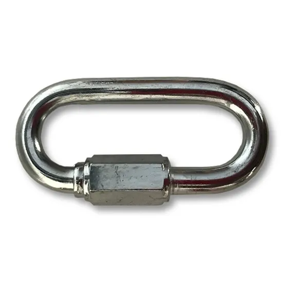 Mosquetão Aço Carbono Galvanizado 5x50mm 300kg Trava Rosca Foto 1