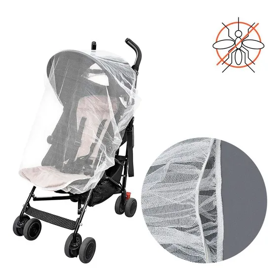 Mosquiteiro Para Carrinho De Bebe Com Elástico Protege Bebe Foto 1