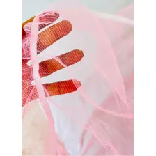 Mosquiteiro Renda Casal King Gigante Indiano C/elastico Cor Rosa Foto mini 3