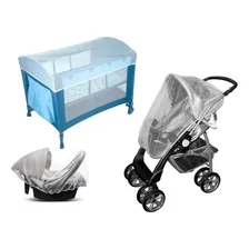 Mosquiteiro Universal Para Bebê Conforto Carrinho Berço Foto mini 4