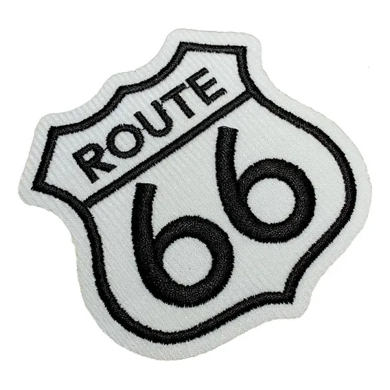 Mot222t01 Rota 66 Eua Patch Bordado Termo Adesivo Foto 1