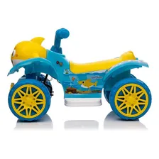 Moto Elétrica Carrinho Infantil Mini Quadriciclo Baby Shark Foto mini 3