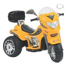 Moto Elétrica Infantil Biemme Sprint Turbo Amarela Com Capacete 12v Foto  mini 1