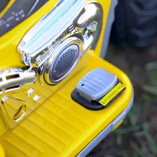 Moto Elétrica Infantil Biemme Sprint Turbo Amarela Com Capacete 12v Foto mini 4