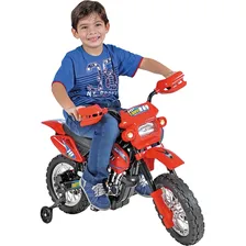 Moto Elétrica Infantil Motocross 6v Recarregável Resistente Cor Vermelho Foto mini  2