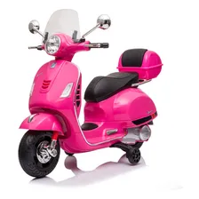 Moto Elétrica Infantil Vespa Rosa 12v Foto mini 1