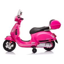 Moto Elétrica Infantil Vespa Rosa 12v Foto mini 3