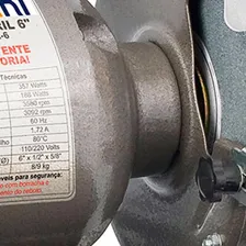 Moto Esmeril De Bancada Bivolt 6 Pol. 360w Ferrari Me-6 110V/220V Foto mini  3