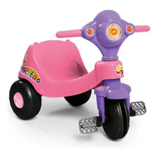 Moto Triciclo Infantil Calesita Velocita  - Rosa Foto mini  3