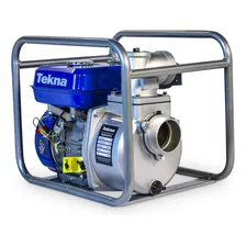 Motobomba Auto Escorvante Á Gasolina 196cc 6.5hp 4t Tekna Cor Azul Foto mini  3