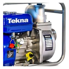 Motobomba Auto Escorvante Á Gasolina 196cc 6.5hp 4t Tekna Cor Azul Foto mini  2