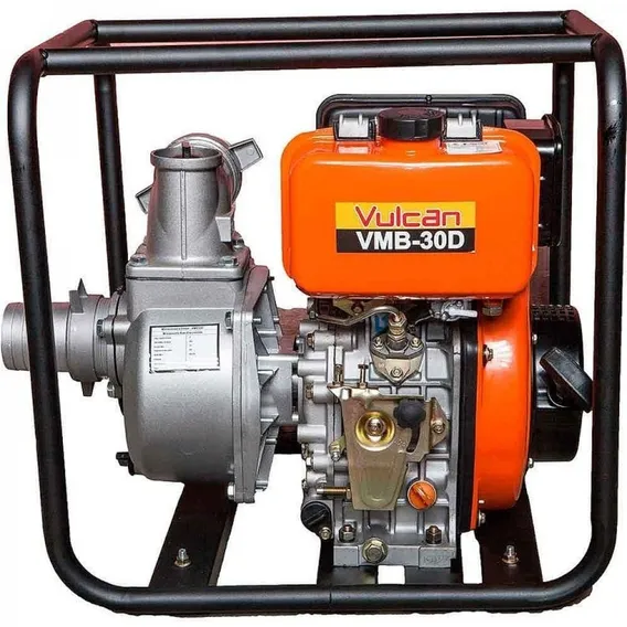 Motobomba À Diesel 7,0 Hp Autoescorvante 296cc 4t Vulcan Foto 1