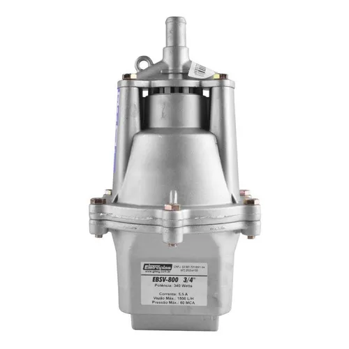 Motobomba Submersa Vibratória 340w 220vt Eletroplas-ebsv8002 Voltagem 220v Foto 1