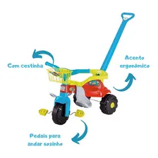 Motoca Triciclo Infantil Magic Toys Tico-tico Festa Azul Foto mini 4