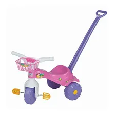 Motoquinha Infantil Velocipede De Menina Empurrar Rosa Foto  mini 1