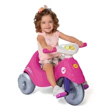 Motoquinha Passeio Triciclo Infantil Lelecita Calesita Pedal Cor Rosa Foto mini 4