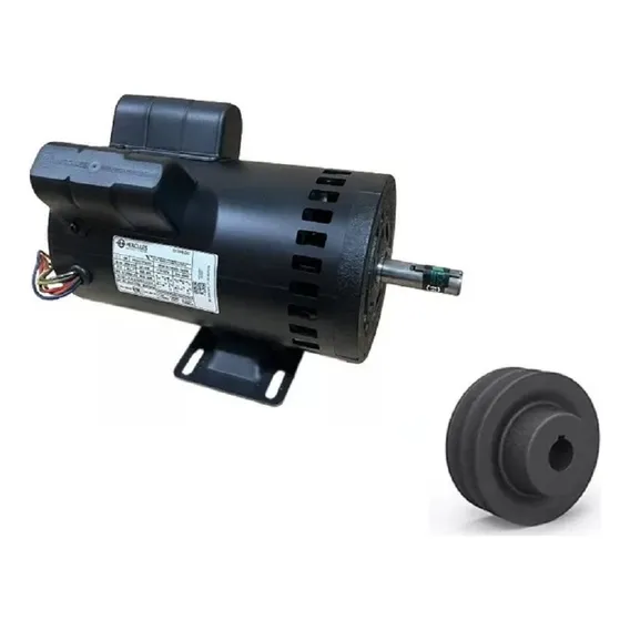 Motor 2 Cv 2 Polos Alta Rotação Monofásico Hércules + Polia Foto 1