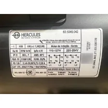 Motor 2 Cv 2 Polos Alta Rotação Monofásico Hércules + Polia Foto mini  3