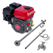 Motor Barco Branco 7.5 Cv 4t Popa E Rabeta Completa 1.70 Men Foto mini 4