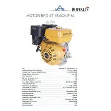 Motor Buffalo Gasolina Bfg 4t 15cv Partida Manual Foto mini  2