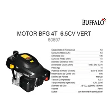 Motor De Barco + Rabeta Vertical Gasolina Buffalo 6.5hp Mfg Foto mini 4