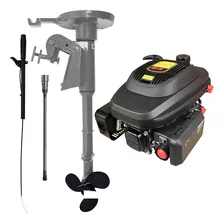 Motor De Barco + Rabeta Vertical Gasolina Buffalo 6.5hp Mfg Foto  mini 1