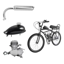 Motor De Bicicleta 80cc Preto Kit Completo Foto mini 3