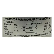 Motor Evaporadora Ar Midea Carrier Ykfg-28-4-6 Foto mini 2
