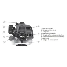 Motor P/ Roçadeira Gasolina M-4300 42,7cc 2t Kawashima Foto mini  3