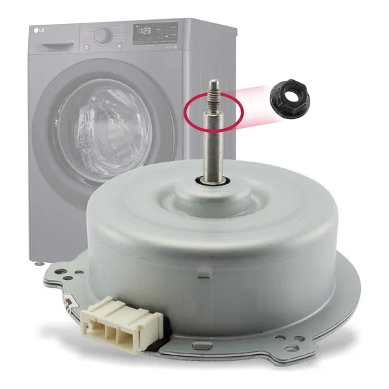 Motor Turbina De Secagem Wd-1403rda Lava Seca LG 4681er1007a 22v Foto 1