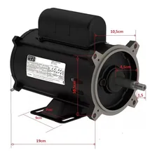 Motor Weg 1/4 Cv Pra Bomba Piscina Igui Monofásico 110/220v 110v/220v Foto mini 3