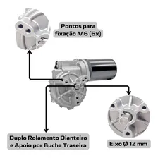 Motoredutor 12v / 25w / 30rpm / 8nm Foto mini 2