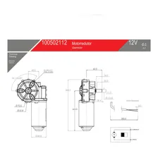 Motoredutor 12v / 25w / 30rpm / 8nm Foto mini 4