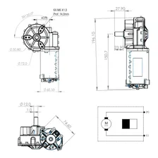 Motoredutor Motor 24v Dc 150rpm Alto Torque 2nm Automação Foto mini 1