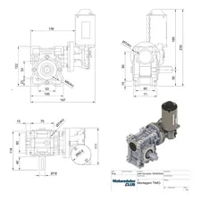 Motoredutor Timo 127v 220v Motor Baixa Rotação Alto Torque 127V ? 6 RPM ? 50Nm Foto mini  3