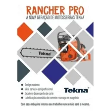 Motoserra A Gasolina 18 Tekna 54.5cc Cs58rsp18 Cor Laranja Foto mini 4