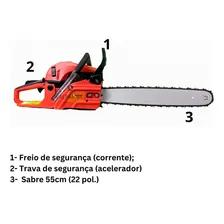 Motoserra Profissional 78cc Muito Potente Sabre 55centimetro Foto mini 4