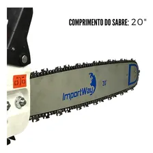 Motosserra Á Gasolina 63cc Sabre 50cm Evmsg2t63 Importway Foto mini 4