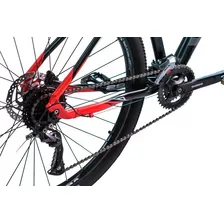 Mountain bike Venzo Raptor Exo aro 29 S 27v freios de disco hidráulico câmbios Shimano cor preto y vermelho Foto mini 4