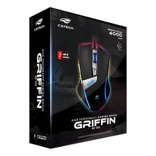Mouse C3 Tech Gamer Griffin 4000dpi Com Iluminação Mg-500bk Foto mini  3