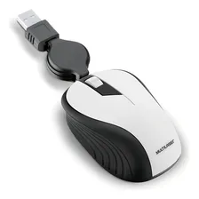 Mouse Emborrachado Retratil Usb Com Fio 1200dpi Multilaser Foto mini 1