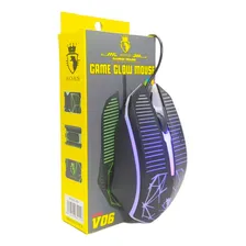 Mouse Game V06 Profissional Usb Com Led Para Jogos Rgb Cor Preto Foto mini 3
