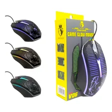 Mouse Game V06 Profissional Usb Com Led Para Jogos Rgb Cor Preto Foto mini 1