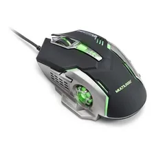Mouse Gamer 2400 Dpi Preto E Grafite Multilaser - Mo269 Cor Prateado Foto mini 1
